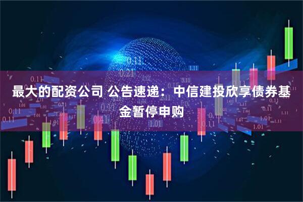最大的配资公司 公告速递：中信建投欣享债券基金暂停申购